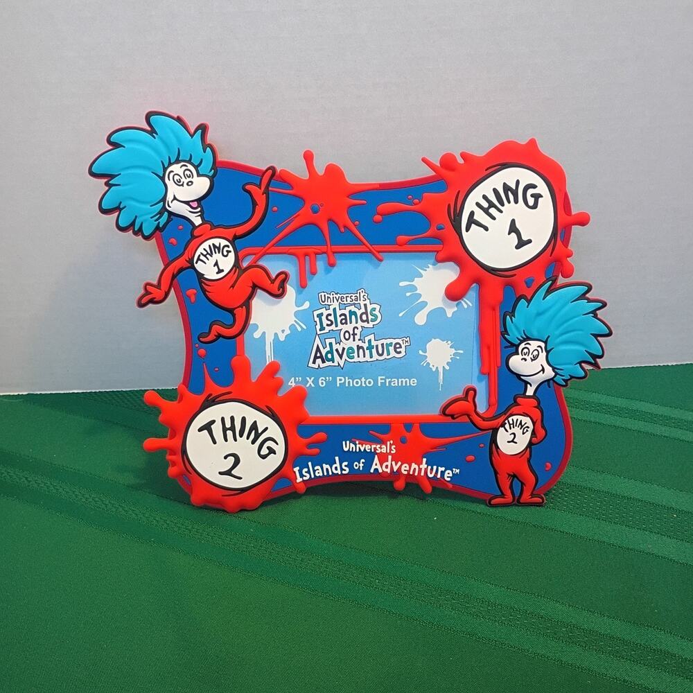 Universal Islands Of Adventure Dr Seuss Thing 1 & 2 Photo Frame 4X6